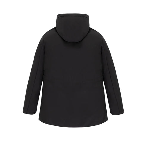 Parka Uomo lungo Linneo, con tre tasche frontali e cappuccio